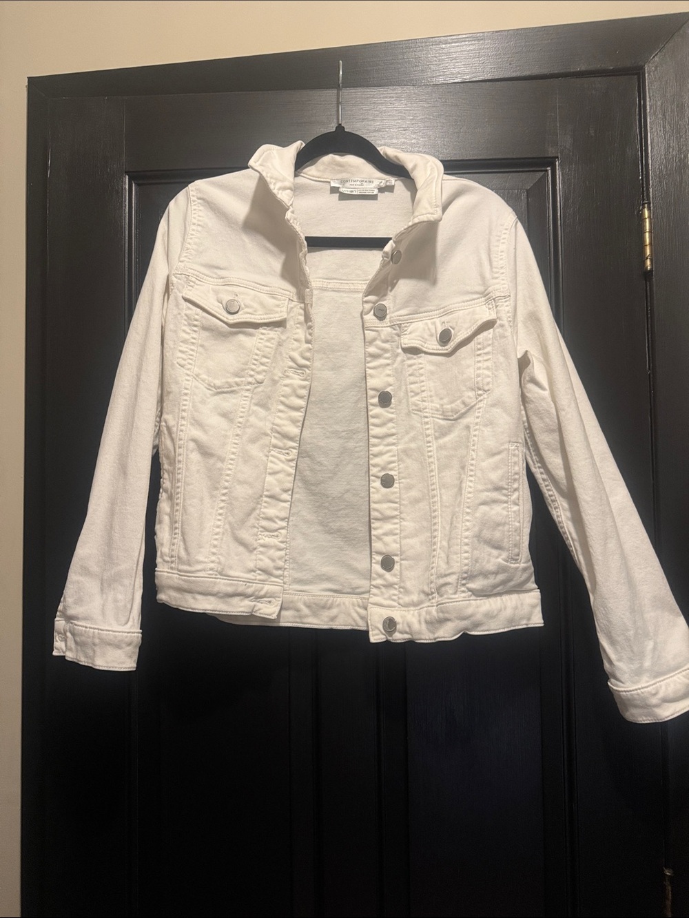 Simons White Denim Jean Jacket for Women